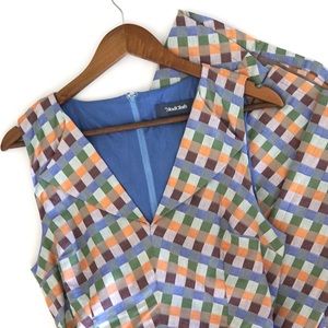 ModCloth Vintage Style Collared A-Line Midi Dress